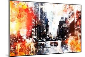 NYC Watercolor Collection - Busy-Philippe Hugonnard-Mounted Art Print