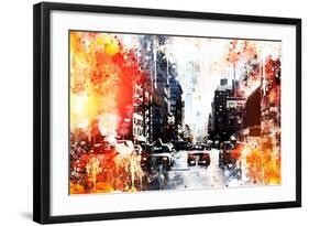 NYC Watercolor Collection - Busy-Philippe Hugonnard-Framed Art Print