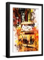 NYC Watercolor Collection - Chicago-Philippe Hugonnard-Framed Art Print