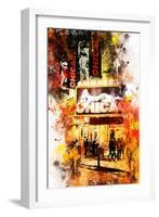 NYC Watercolor Collection - Chicago-Philippe Hugonnard-Framed Art Print