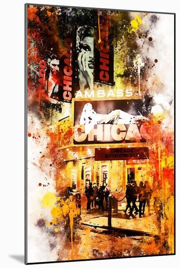 NYC Watercolor Collection - Chicago-Philippe Hugonnard-Mounted Art Print