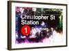 NYC Watercolor Collection - Christopher St Station-Philippe Hugonnard-Framed Art Print