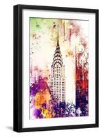 NYC Watercolor Collection - Chrysler Building-Philippe Hugonnard-Framed Art Print