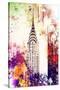 NYC Watercolor Collection - Chrysler Building-Philippe Hugonnard-Stretched Canvas