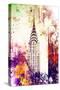 NYC Watercolor Collection - Chrysler Building-Philippe Hugonnard-Stretched Canvas