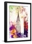 NYC Watercolor Collection - Chrysler Building-Philippe Hugonnard-Framed Premium Giclee Print