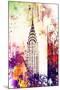 NYC Watercolor Collection - Chrysler Building-Philippe Hugonnard-Mounted Art Print