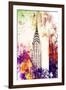 NYC Watercolor Collection - Chrysler Building-Philippe Hugonnard-Framed Art Print