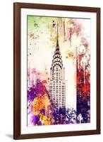 NYC Watercolor Collection - Chrysler Building-Philippe Hugonnard-Framed Art Print