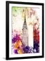 NYC Watercolor Collection - Chrysler Building-Philippe Hugonnard-Framed Art Print