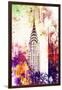 NYC Watercolor Collection - Chrysler Building-Philippe Hugonnard-Framed Art Print