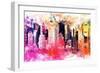 NYC Watercolor Collection - City of Colors-Philippe Hugonnard-Framed Art Print