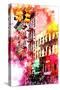 NYC Watercolor Collection - Colorful Buildings-Philippe Hugonnard-Stretched Canvas
