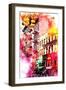 NYC Watercolor Collection - Colorful Buildings-Philippe Hugonnard-Framed Art Print