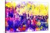 NYC Watercolor Collection - Colorful Midtown-Philippe Hugonnard-Stretched Canvas