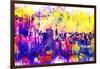 NYC Watercolor Collection - Colorful Midtown-Philippe Hugonnard-Framed Art Print