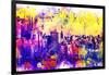 NYC Watercolor Collection - Colorful Midtown-Philippe Hugonnard-Framed Art Print