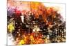 NYC Watercolor Collection - Colorful Night-Philippe Hugonnard-Mounted Art Print