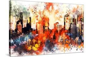 NYC Watercolor Collection - Colors of Manhattan-Philippe Hugonnard-Stretched Canvas