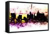 NYC Watercolor Collection - Colors Sunrise-Philippe Hugonnard-Framed Stretched Canvas