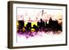 NYC Watercolor Collection - Colors Sunrise-Philippe Hugonnard-Framed Premium Giclee Print