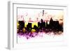 NYC Watercolor Collection - Colors Sunrise-Philippe Hugonnard-Framed Premium Giclee Print