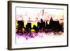 NYC Watercolor Collection - Colors Sunrise-Philippe Hugonnard-Framed Art Print