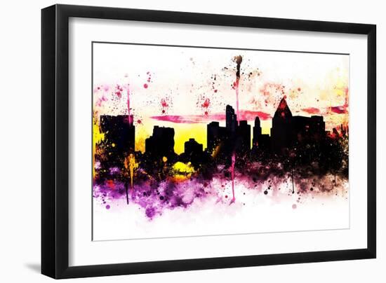 NYC Watercolor Collection - Colors Sunrise-Philippe Hugonnard-Framed Art Print