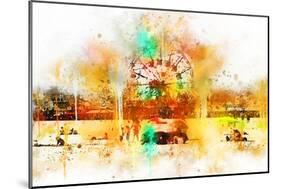 NYC Watercolor Collection - Coney Island-Philippe Hugonnard-Mounted Art Print