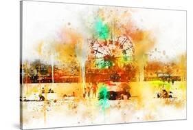 NYC Watercolor Collection - Coney Island-Philippe Hugonnard-Stretched Canvas