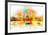 NYC Watercolor Collection - Coney Island-Philippe Hugonnard-Framed Art Print