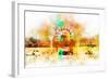 NYC Watercolor Collection - Coney Island-Philippe Hugonnard-Framed Art Print