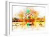 NYC Watercolor Collection - Coney Island-Philippe Hugonnard-Framed Premium Giclee Print