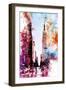 NYC Watercolor Collection - Crossing-Philippe Hugonnard-Framed Art Print