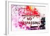 NYC Watercolor Collection - Danger !-Philippe Hugonnard-Framed Art Print