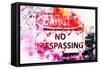 NYC Watercolor Collection - Danger !-Philippe Hugonnard-Framed Stretched Canvas