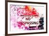 NYC Watercolor Collection - Danger !-Philippe Hugonnard-Framed Art Print