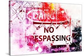 NYC Watercolor Collection - Danger !-Philippe Hugonnard-Stretched Canvas