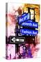 NYC Watercolor Collection - Directions-Philippe Hugonnard-Stretched Canvas