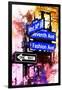 NYC Watercolor Collection - Directions-Philippe Hugonnard-Framed Art Print