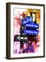 NYC Watercolor Collection - Directions-Philippe Hugonnard-Framed Art Print