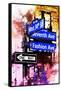 NYC Watercolor Collection - Directions-Philippe Hugonnard-Framed Stretched Canvas