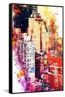 NYC Watercolor Collection - District-Philippe Hugonnard-Framed Stretched Canvas