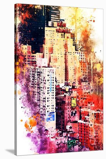 NYC Watercolor Collection - District-Philippe Hugonnard-Stretched Canvas