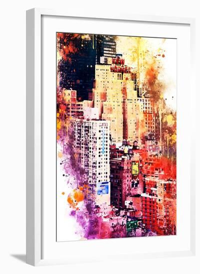 NYC Watercolor Collection - District-Philippe Hugonnard-Framed Art Print