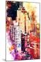 NYC Watercolor Collection - District-Philippe Hugonnard-Mounted Art Print