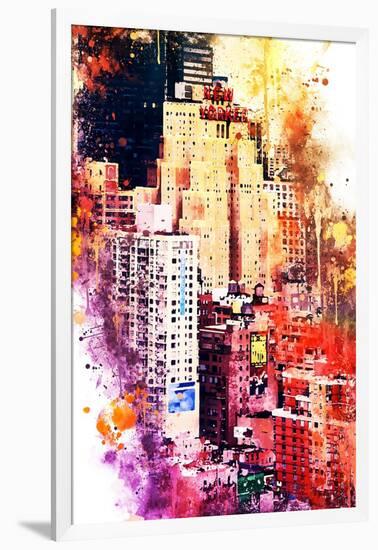 NYC Watercolor Collection - District-Philippe Hugonnard-Framed Art Print