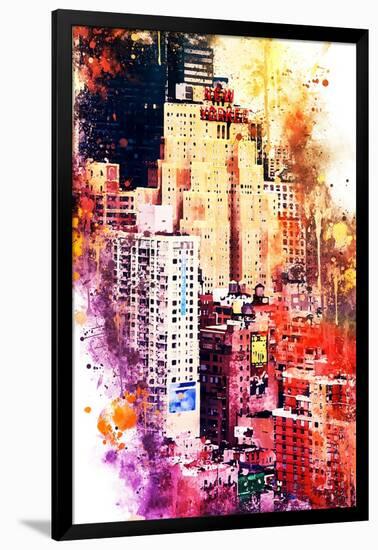 NYC Watercolor Collection - District-Philippe Hugonnard-Framed Art Print