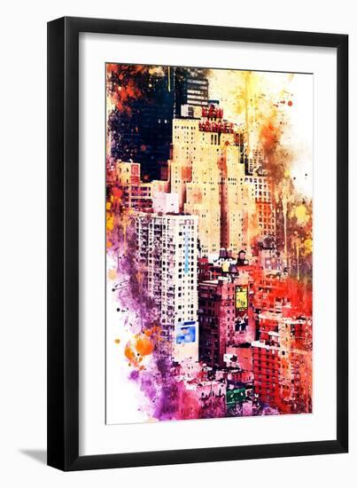 NYC Watercolor Collection - District-Philippe Hugonnard-Framed Art Print