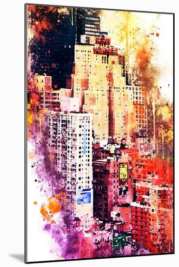 NYC Watercolor Collection - District-Philippe Hugonnard-Mounted Art Print